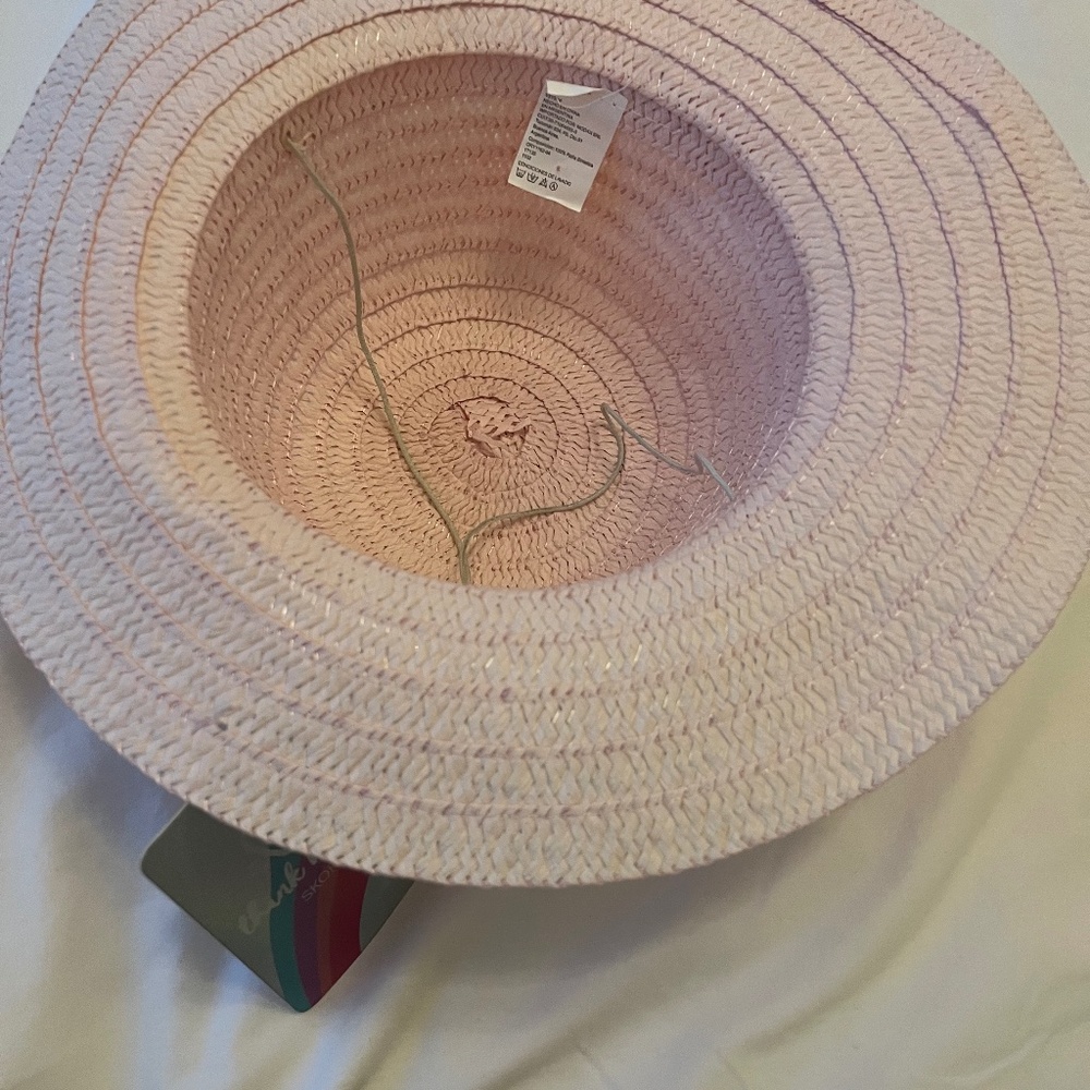 Hat kids Argentina girls weave pink
